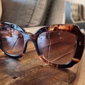Prada oversized tortise sunglasses